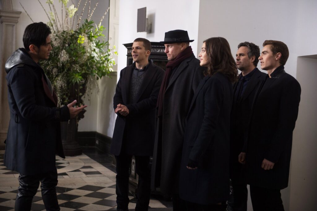 The Horsemen are able to Visit The Eye's HQ and are greeted by a familiar (Not so familiar face) A scene from the Movie Now You See Me 2.